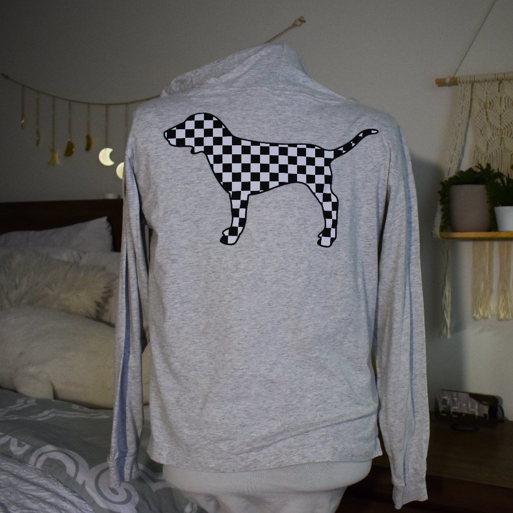Pink - checkered puppy pull-over